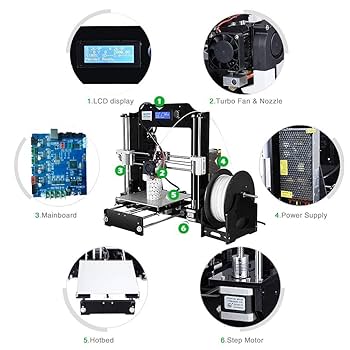 Amazon | ALUNAR【工場直販】3Dプリンター 高精度 DIY未組立